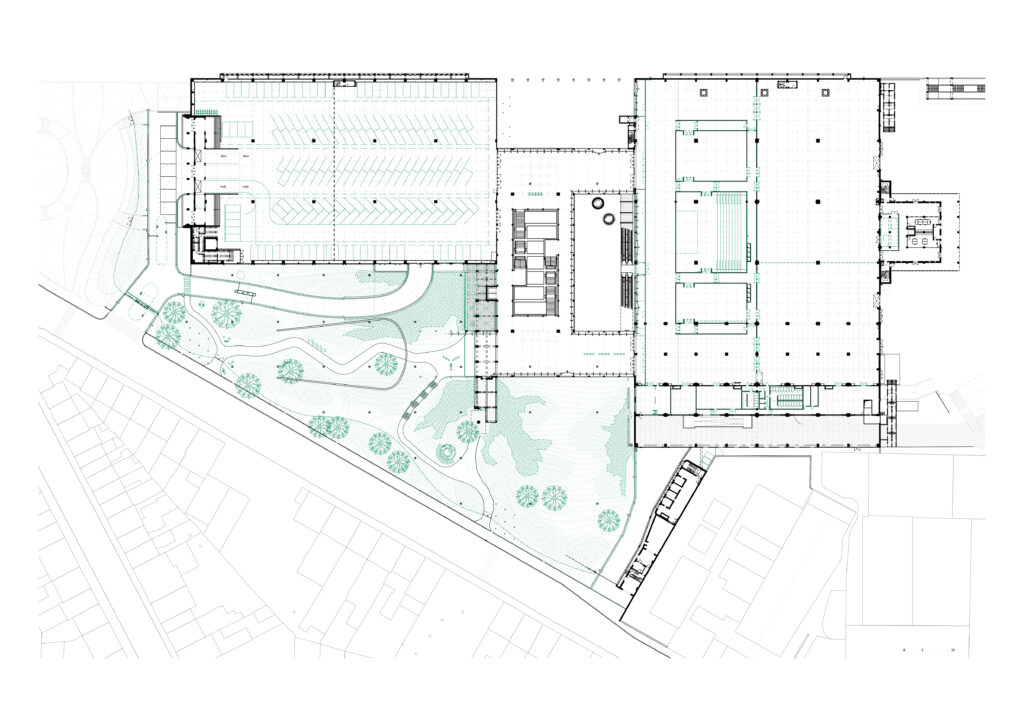 Plan du Palais des Expositions de Charleroi (niveau +1)