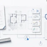 Bureau d’architecture avec brief, plan, cartes IA et checklist de décisions pour garder la maîtrise du projet