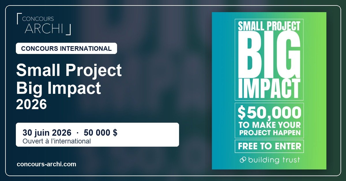 Visuel social du concours Small Project Big Impact 2026 avec deadline du 30 juin 2026 et dotation de 50 000 dollars