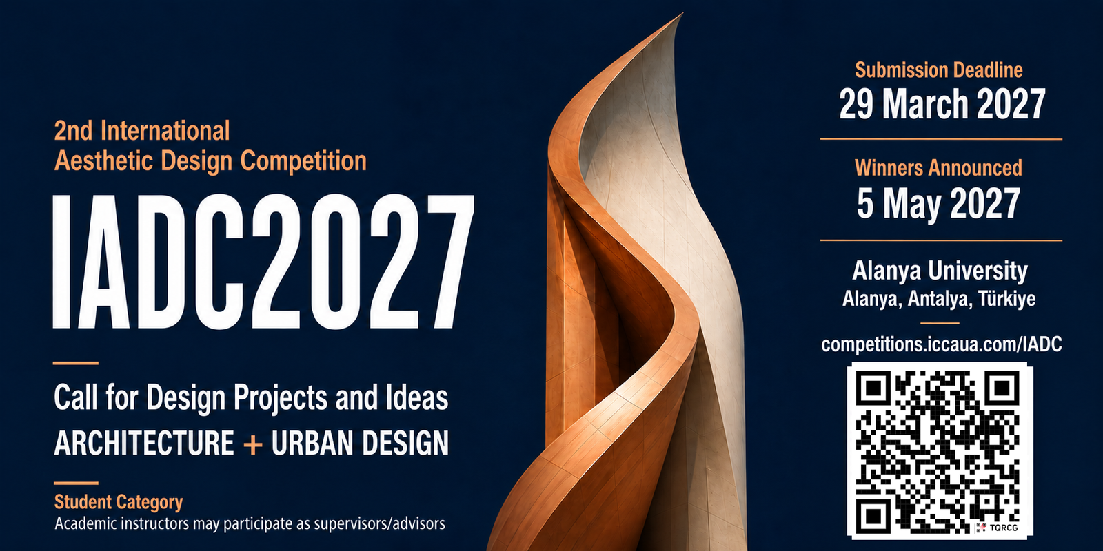 Affiche IADC2027 du concours étudiant international d’architecture et d’urbanisme